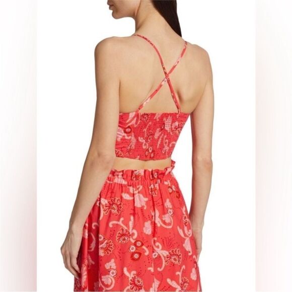 A.L.C NWT Arit Floral Cotton crop top in Calla Multi Size 2 MRSP $295 - Picture 4 of 8